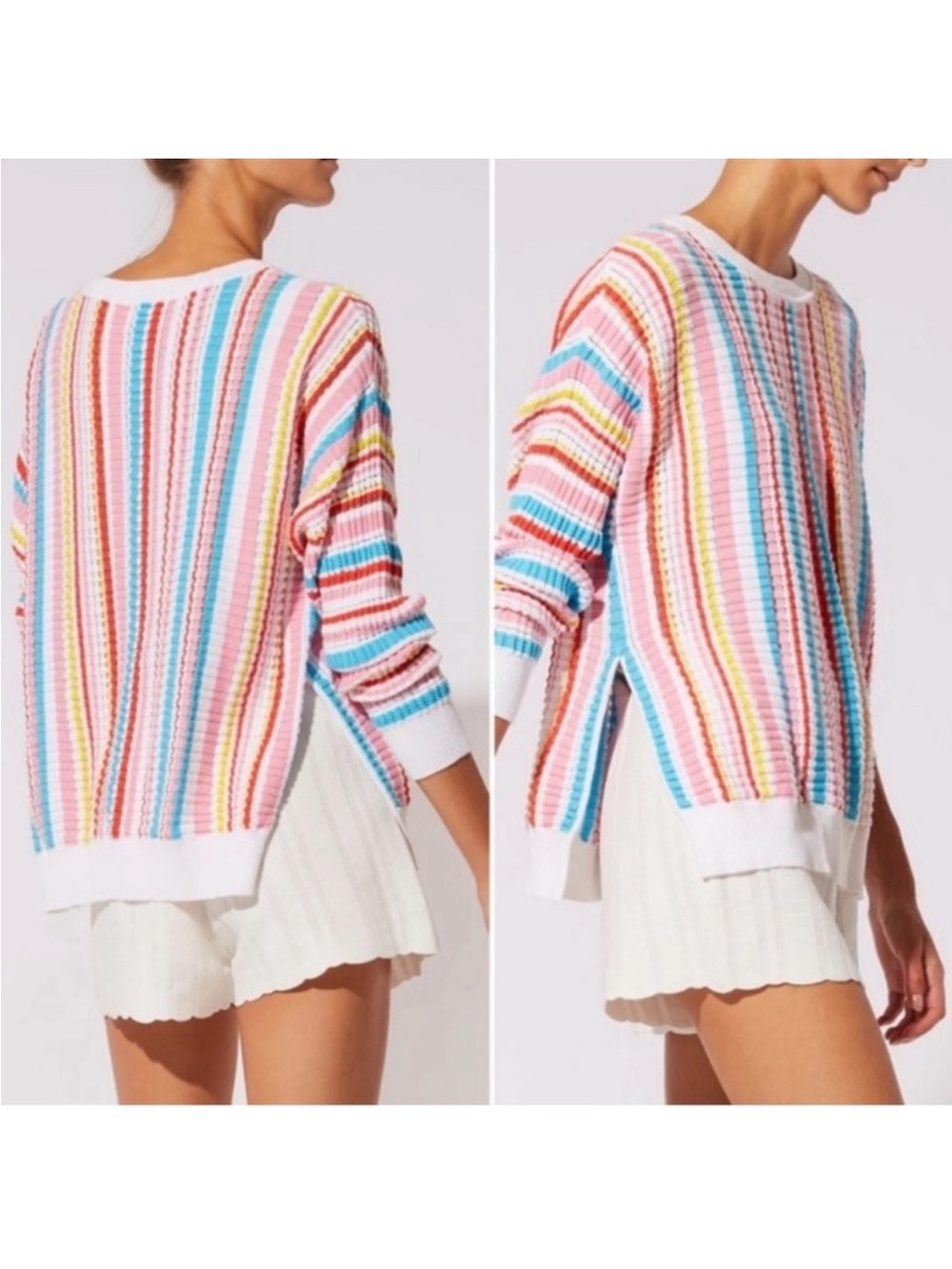 Solid & Striped Colorful Striped Sweater NWOT